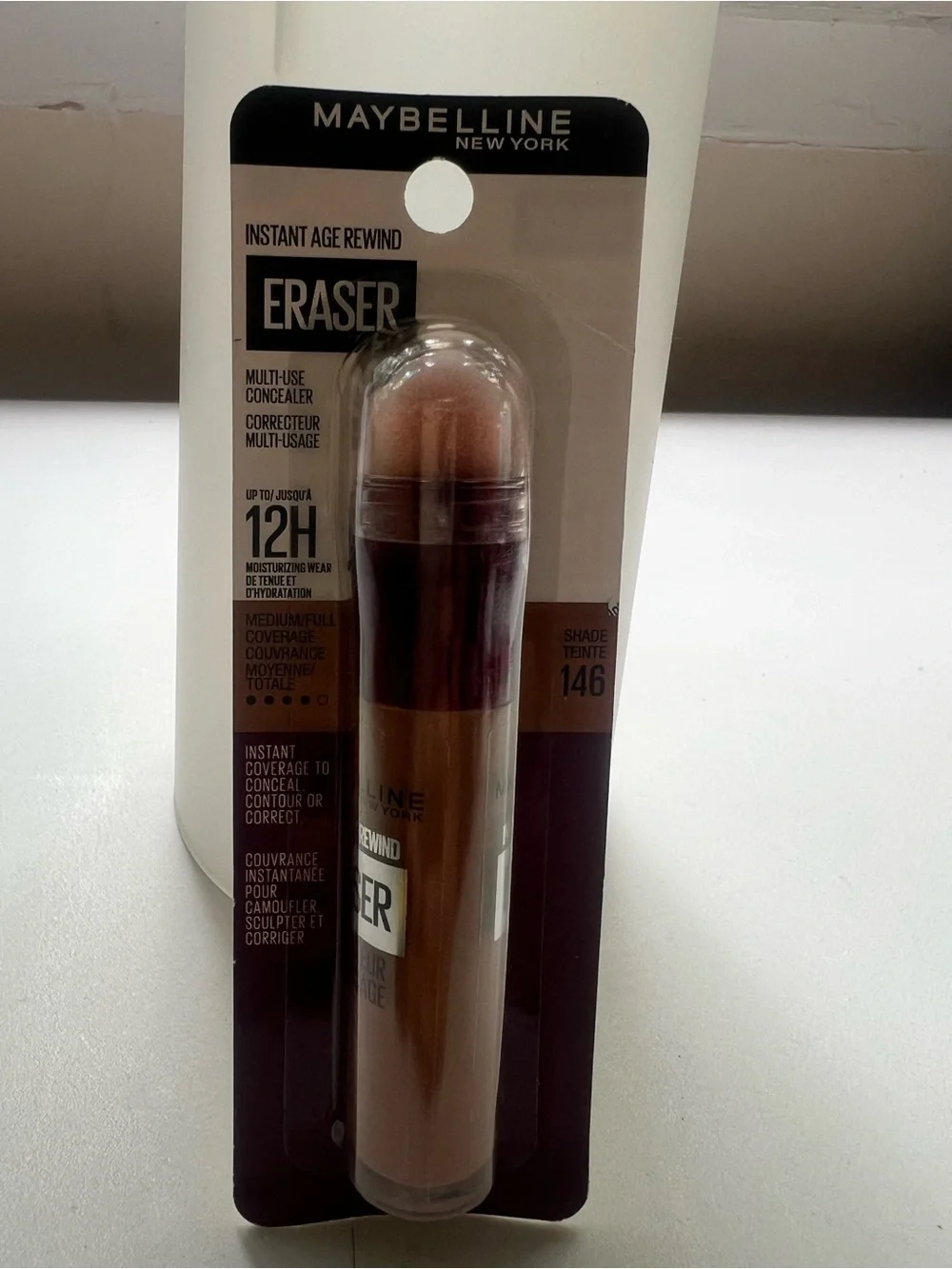 Maybelline Instant Age Rewind Instant Eraser Multi-Use Concealer, 146, 0.2 fl oz
